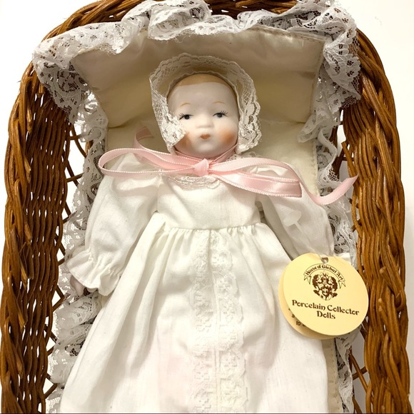 HOUSE OF GLOBAL ART Painted Porcelain Baby Doll - Picture 2 of 5